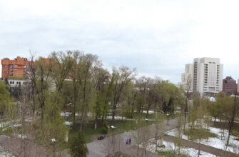 Сквер Героев (бывший сквер имени Ленина), Днепр. Как выглядит парк на проспекте Пушкина с высоты