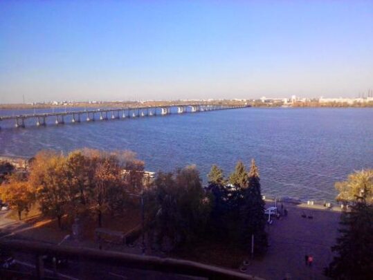Вид из кона гостиница Днепропетровск